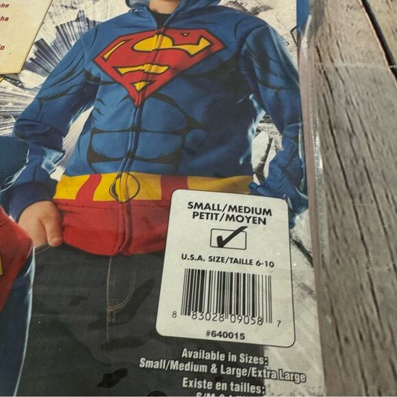DC Comics Superman Kids Halloween Costume Sweatshirt - Picture 2 of 3